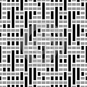 Monochrome geometric pattern (6), modern stylish image.