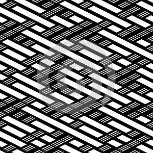 Monochrome geometric pattern, modern stylish image.