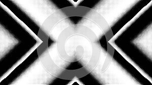 Monochrome gradient halftone dots background. Vector illustration. Abstract grunge dots on white background