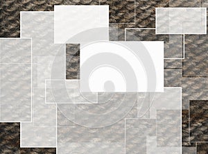 Monochrome infographic abstract square geometry background