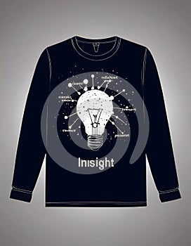 Monochrome Insight Light Bulb Tee