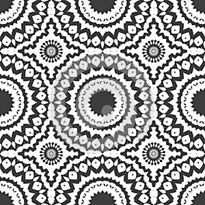 Monochrome kaleidoscope pattern