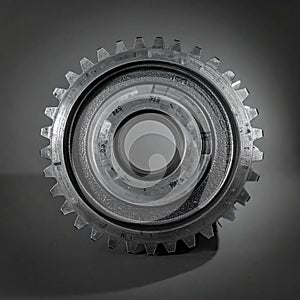 Monochrome Mechanical Gear Detail