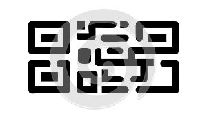 Monochrome QR Code Pattern for Digital Information, vector design Generative AI