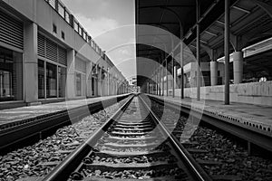 Monochrome Railroad Photos photo