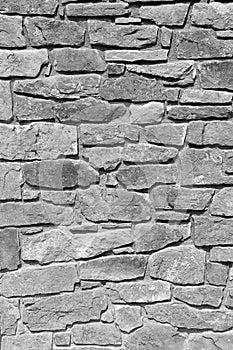 Monochrome rock wall