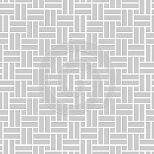 Monochrome seamless pattern in asian style with perpendicular rectangles