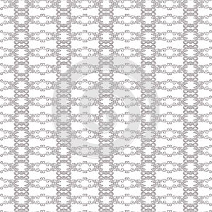 Monochrome seamless pattern with leaves motif vector background