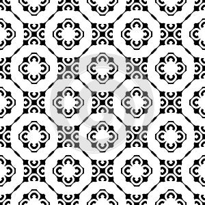 Monochrome seamless pattern, rings texture