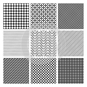 Monochrome seamless patterns