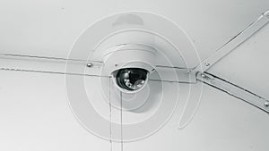 Security Camera on White Ceiling