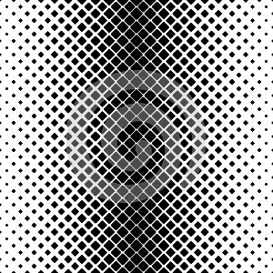 Monochrome square pattern background - black and white geometric vector illustration from diagonal rounded squares