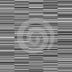 Monochrome Straight Horizontal Variable Width Stripes Background