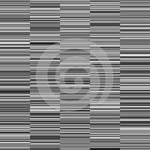 Monochrome Straight Horizontal Variable Width Stripes Background