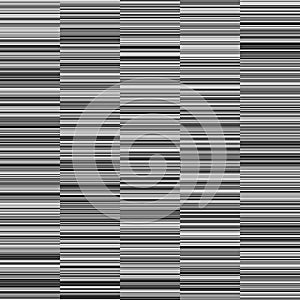 Monochrome Straight Horizontal Variable Width Stripes Background