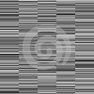 Monochrome Straight Horizontal Variable Width Stripes Background
