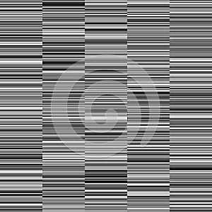Monochrome Straight Horizontal Variable Width Stripes Background