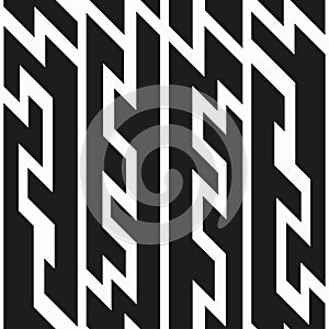 Monochrome tech seamless pattern