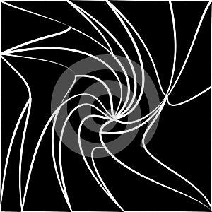 Monochrome tessellating background. Abstract distorted pattern photo