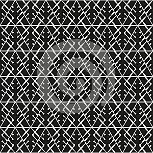 Monochrome tribal seamless texture