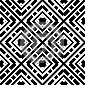 Monochrome vector seamless repeted pattern design