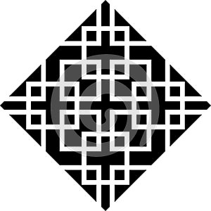 Monochrome vector seamless repeted pattern design