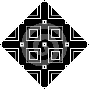 Monochrome vector seamless repeted pattern design