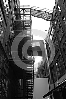 Monochrome Warehouse Building