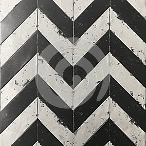 Monochrome Zigzag: Industrial Chic