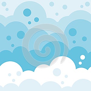 Monocolor fluffy cloud background.