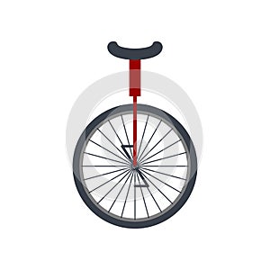 Monocycle isolated. Mono-bike For circus. vector illustration.