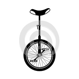 Monocycle silhouette photo