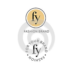 Monogram FY logo