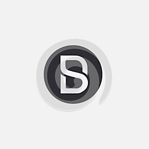 Monogram letter DS logo, SD logo icon vector template photo