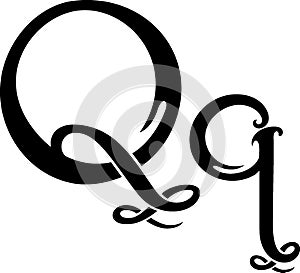 Monogram Letter Q