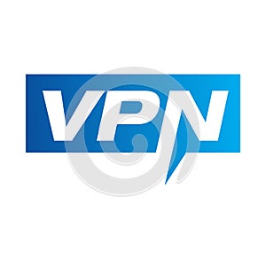 Monogram Logo Initial Letters VPN
