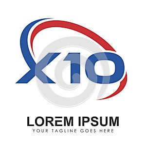 Monogram Logo Initial Letters X10