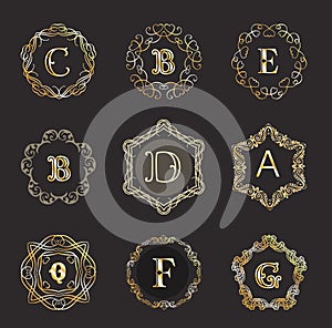 Monogram logo template