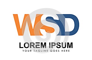 Monogram Logo Vector Initial Letters WSD