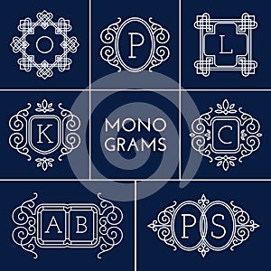 Monograms set