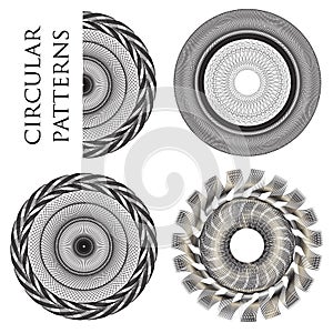 Monohrome circular patterns