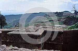 Monolith San Jorge church Lalibela, Amhara, Ethiopia