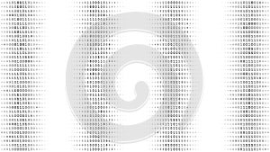 Monolithic Binary Columns - Minimalist Digital Data Distribution in Grayscale