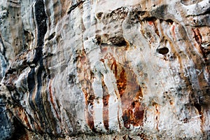 Monolithic cave paintings Misool, Raja Ampat Indonesia