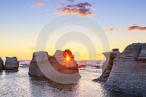 Monoliths of ÃÅ½le Nue de Mingan, Quebec, Canada