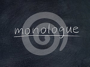 Monologue photo