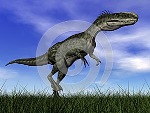 Monolophosaurus dinosaur - 3D render