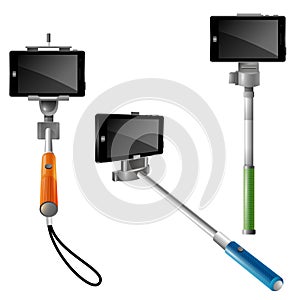 Monopods With Phones For Selfie