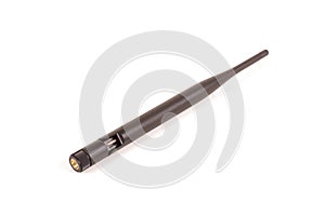 Monopole antenna for IoT and 5G isolated on the white background photo