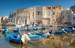 Monopoli Harbour and Boats, Puglia, Italy